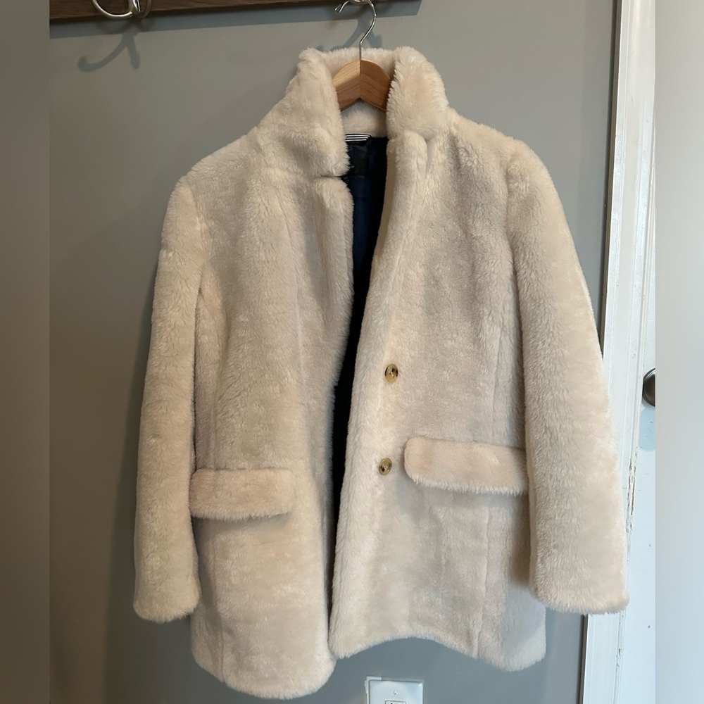 J. Crew faux fur winter jacket
